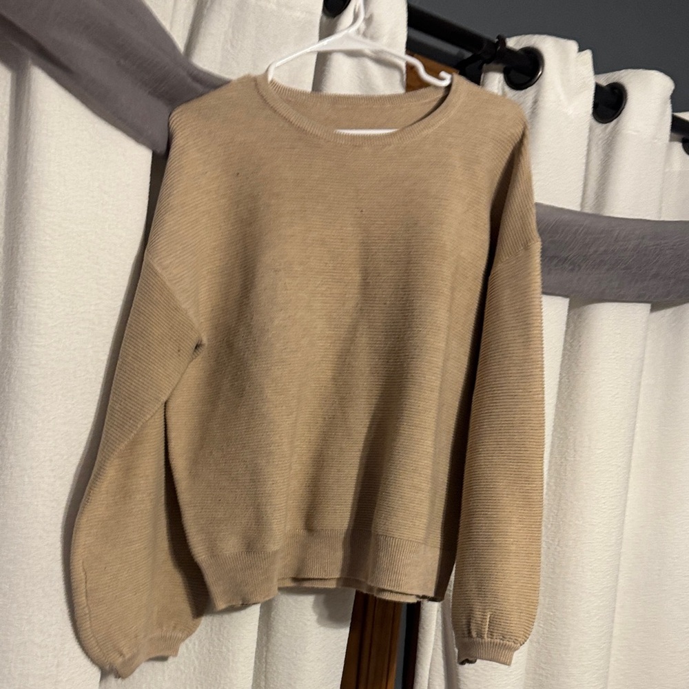 Women's Tan Sweater